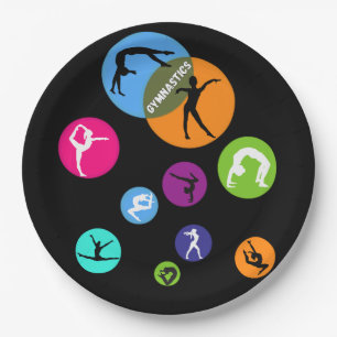 Gymnastics Bubble Paper Plate