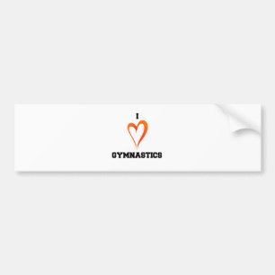 Gymnastics bumper sticker. sticker
