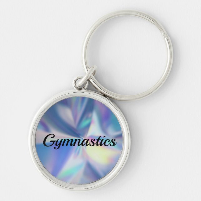 GYMNASTICS Button Keychain (Front)