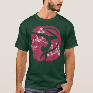Gymnastics Cherry Blossom Sakura Acrobatic Flower  T-Shirt