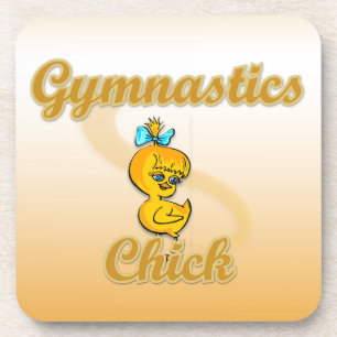 Gymnastics Chick Coaster