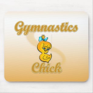 Gymnastics Chick Mouse Pad