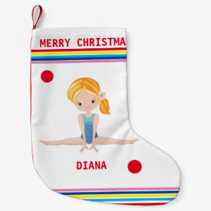 GYMNASTICS CHRISTMAS STOCKING FOR GIRLS.