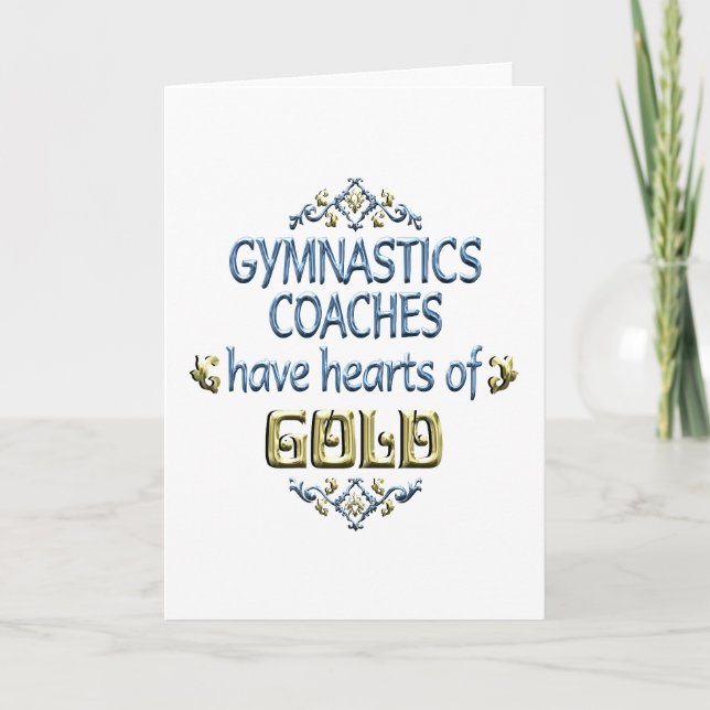 Gymnastics Coach Appreciation Card (Front)