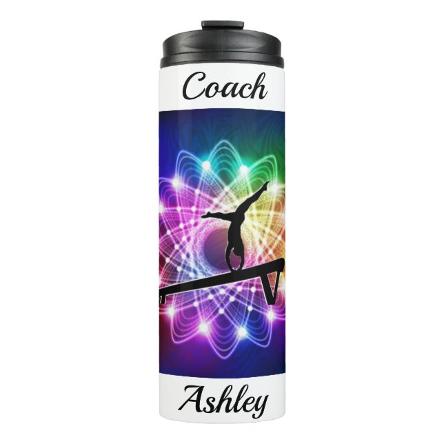 Gymnastics Coach Balance Beam Personalised   Thermal Tumbler (Front)