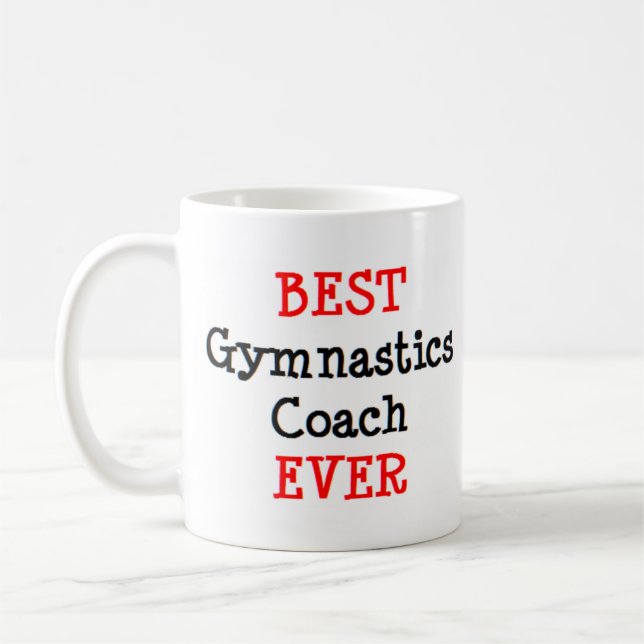 gymnastics coach, best coffee mug (Left)