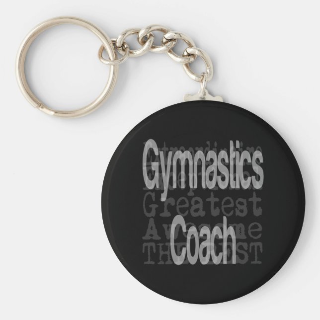 Gymnastics Coach Extraordinaire Key Ring (Front)