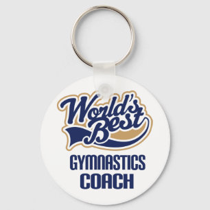 Gymnastics Coach Gift Key Ring