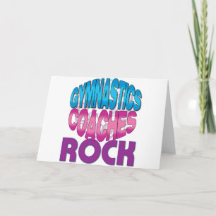 Gymnastics Coach Gifts Holiday Card