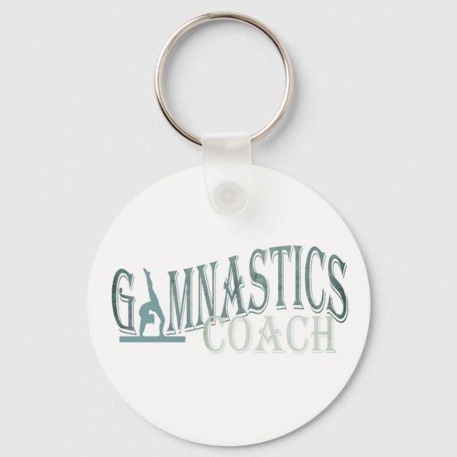 Gymnastics coach  key chain (Front)