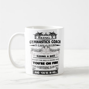Gymnastics Coach Mug Coffee Gifts for Men Women