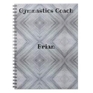 Gymnastics Coach Personalised Spiral Notebook