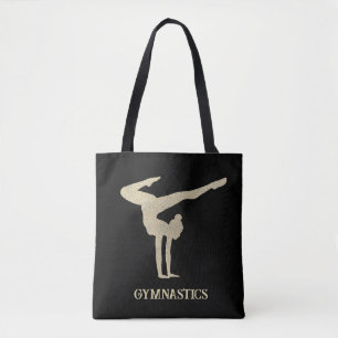 Gymnastics Cold Glitter Personalised  Tote Bag
