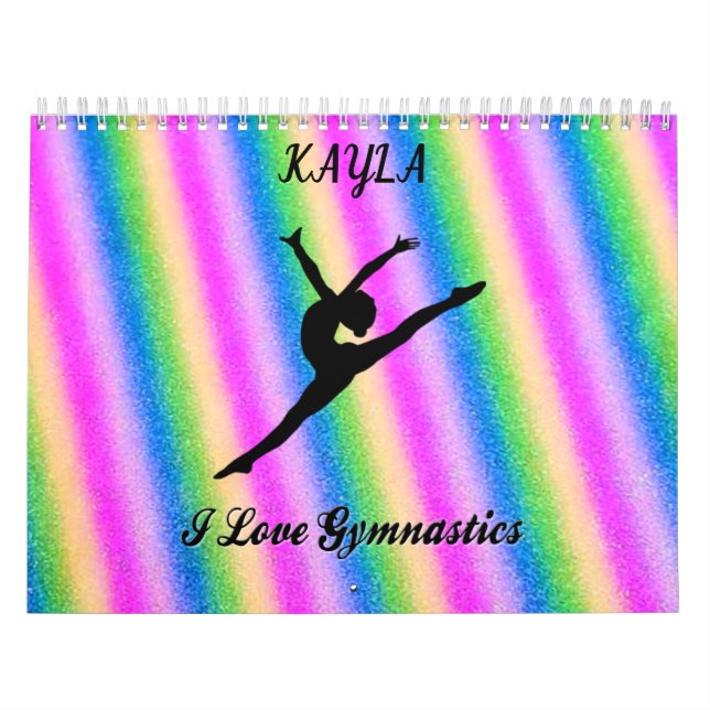 GYMNASTICS  COLORFUL CALENDAR PERSONALIZED 2022. (Cover)
