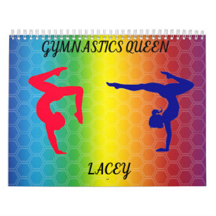 GYMNASTICS  COLORFUL CALENDAR PERSONALIZED 2022.