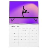 GYMNASTICS COLORFUL CALENDAR PERSONALIZED 2022.