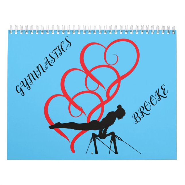 GYMNASTICS  COLORFUL CALENDAR PERSONALIZED 2022. (Cover)