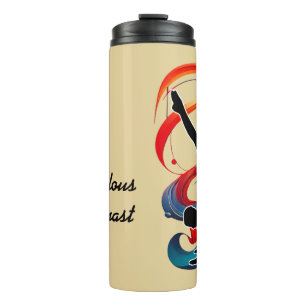 Gymnastics Colourful background Gymnast personalis Thermal Tumbler