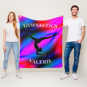 Gymnastics Colourful Fleece Blanket