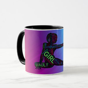 Gymnastics Colourful Word Art  Mug