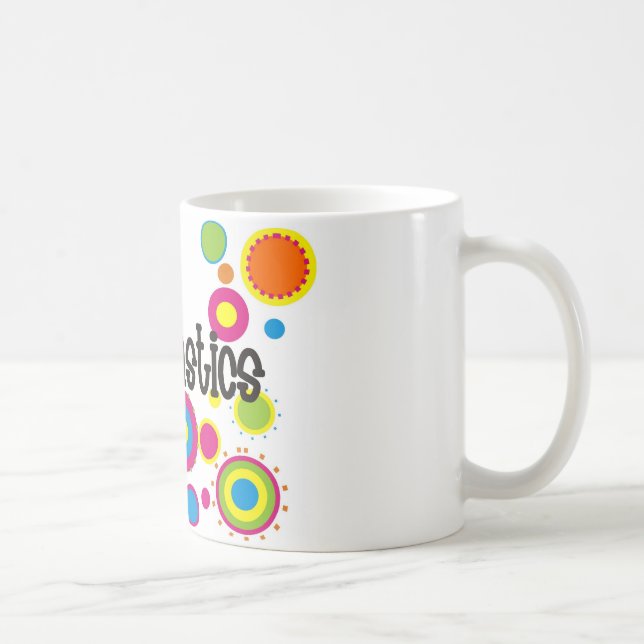 Gymnastics Cool Polka Dots Coffee Mug (Right)