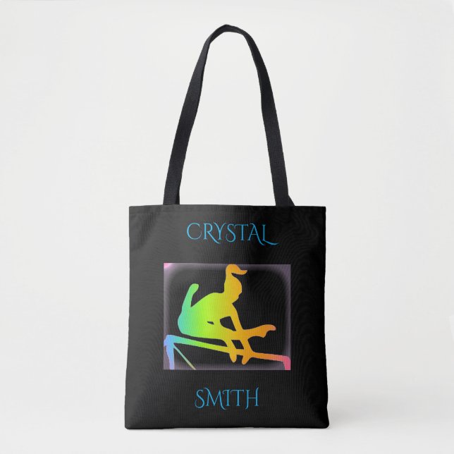 GYMNASTICS CUSTOMIZED STURDY POLYESTER TOTE! TOTE BAG (Front)