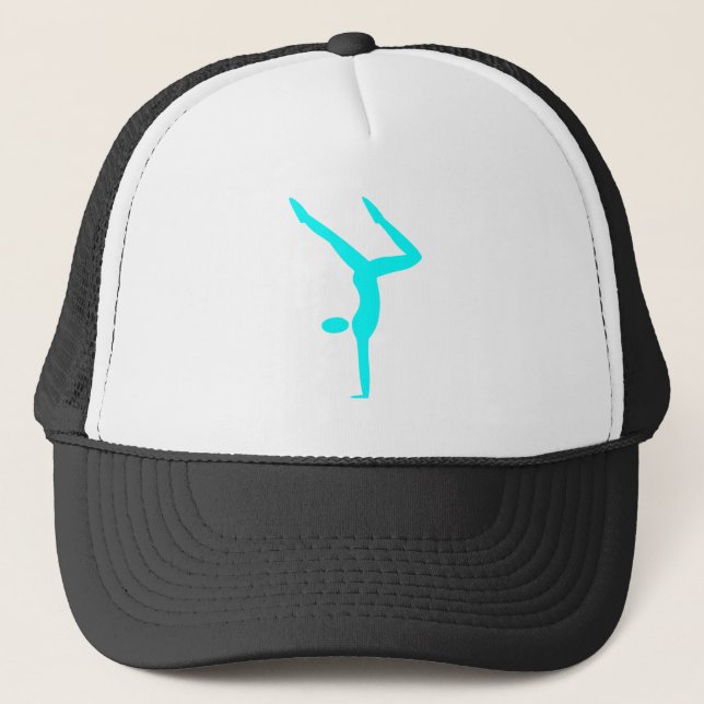Gymnastics - Cyan Trucker Hat (Front)
