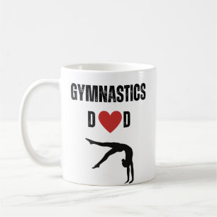 Gymnastics Dad (female athlete) Coffee Mug