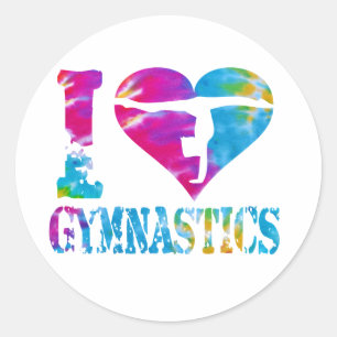 Gymnastics Dance Cheer Stickers Love Heart