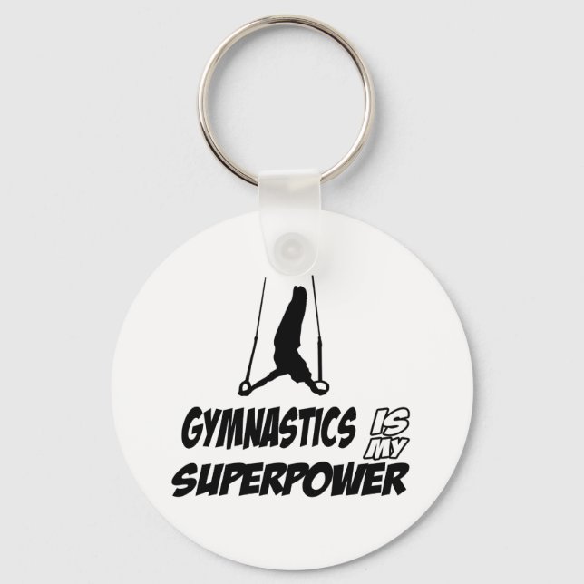 Gymnastics designs key ring (Front)