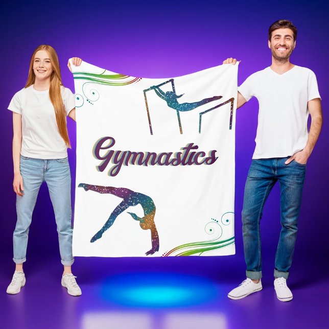Gymnastics Dreams: Cosy Fleece Blanket for Gymnast (Creator Uploaded)