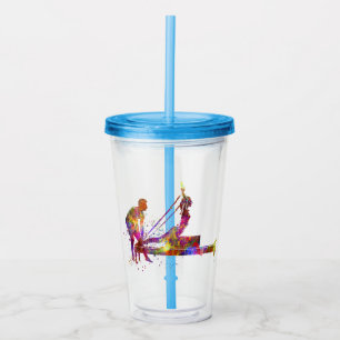gymnastics exercise acrylic tumbler