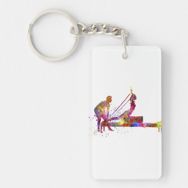 gymnastics exercise key ring (Front)