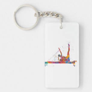 gymnastics exercise key ring