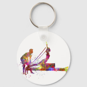 gymnastics exercise key ring