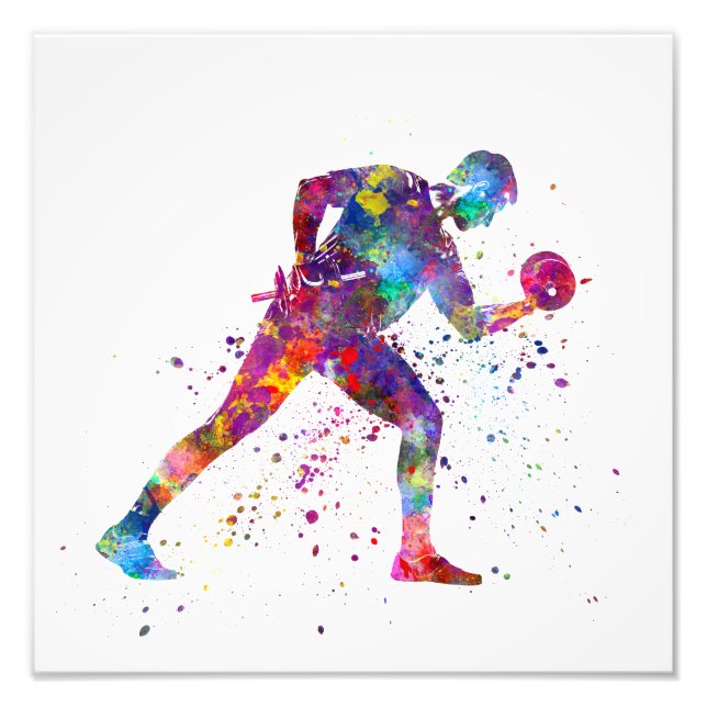 gymnastics exercise photo print (Front)