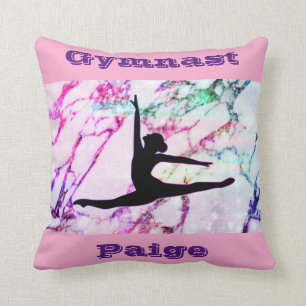 Gymnastics Floor, Beam, Vault, Bars w/ Custom Name Cushion