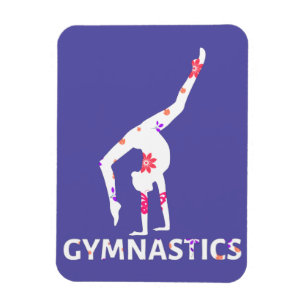 Gymnastics Flower Power Handstand Magnet