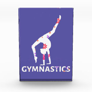 Gymnastics Flower Power Handstand Photo Block