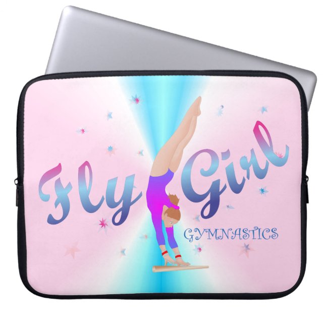 Gymnastics - Fly Girl Laptop Sleeve (Front)