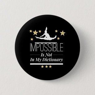 Gymnastics For Girls Clothes Gymnast Stuff Cheerle 6 Cm Round Badge