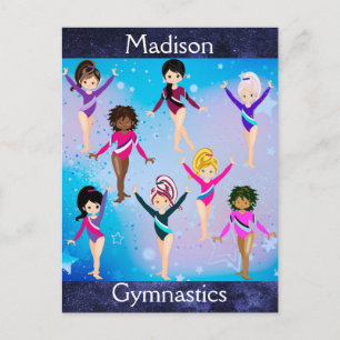 Gymnastics Friends: These Gymnast Look Like Us Holiday Postcard