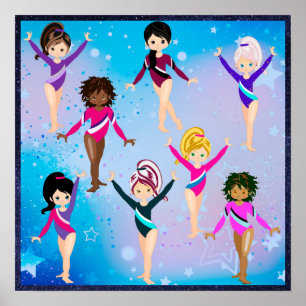 Gymnastics Friends: These Gymnast Look Like Us Poster