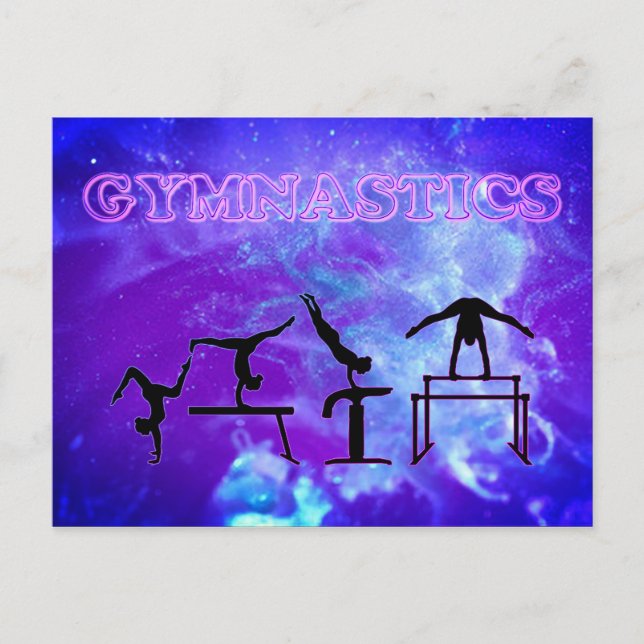 Gymnastics Galaxy Gymnast Postcard (Front)