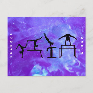 Gymnastics Galaxy Gymnast Postcard