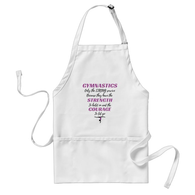 Gymnastics Gift The Strong Survive Gymnast Gift Standard Apron (Front)