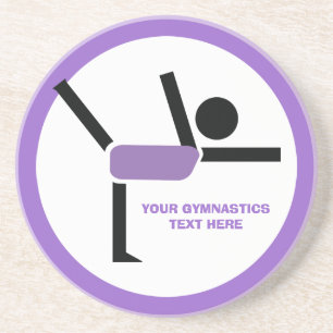 Gymnastics gifts, gymnastics performer custom coaster