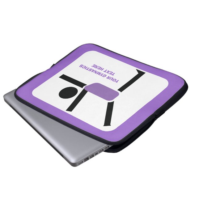 Gymnastics gifts, gymnastics performer custom laptop sleeve (Front Bottom)