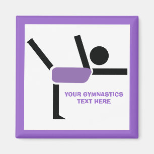 Gymnastics gifts, gymnastics performer custom magnet