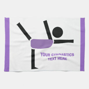 Gymnastics gifts, gymnastics performer custom tea towel